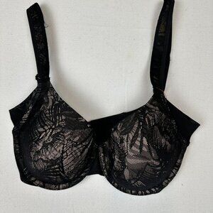 Felina Paramour Bra Lace Overlay 32D NWT